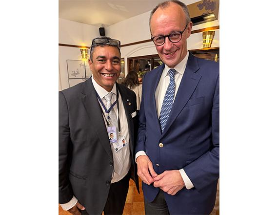 TÜV SÜD CEO Ishan Palit meets Chancellor Friedrich Merz