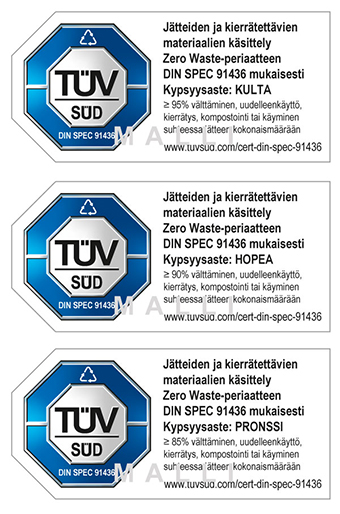 certification mark zero waste