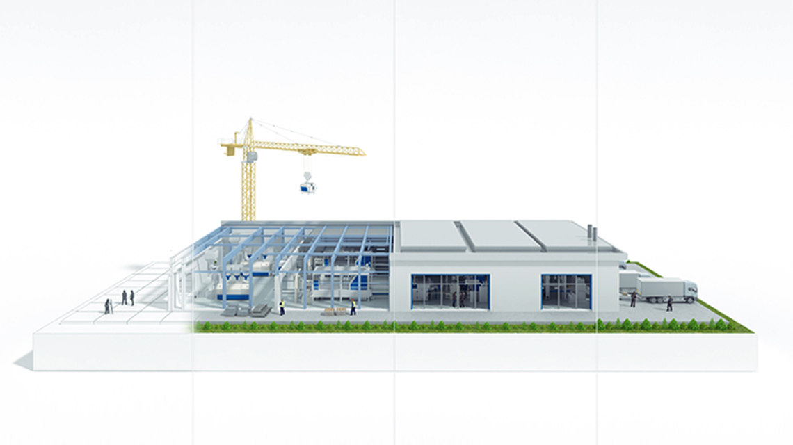 Battery plant under construction