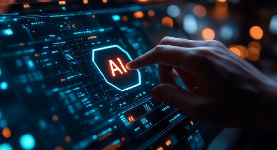 Finger touching AI