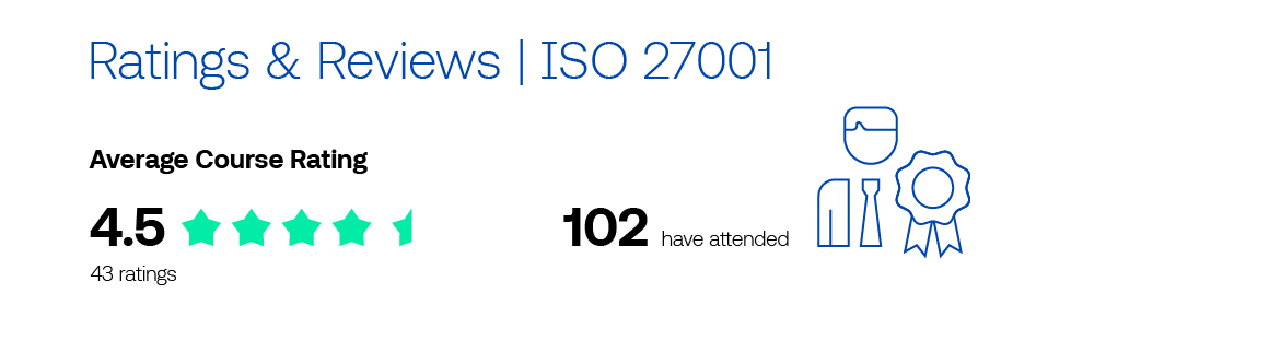 Ratings and reviews for ISO 27001 ISMS auditor lead auditor course
