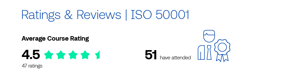 Ratings and reviews for ISO 50001 course