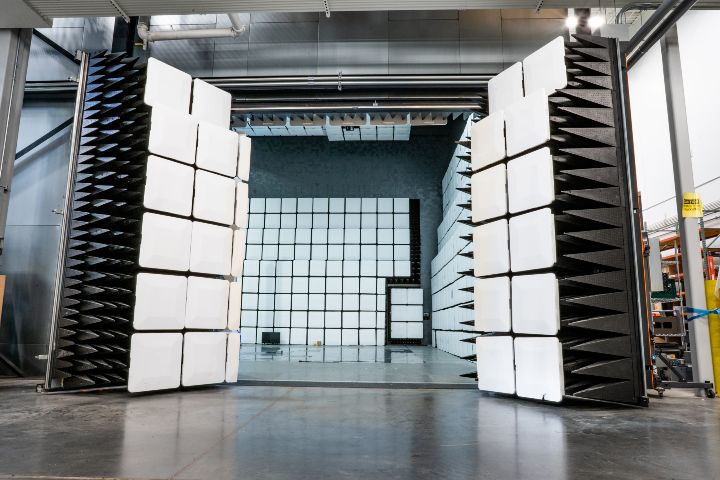 10-meter EMC chamber with open doors