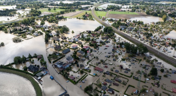 houses flooded due to hurricane
