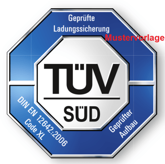 Geprüfte Ladungssicherung, geprüfter Aufbau Code XL
