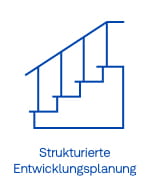 Icon-Strukturierte Entwicklungsplanung-Karriere-Jobs