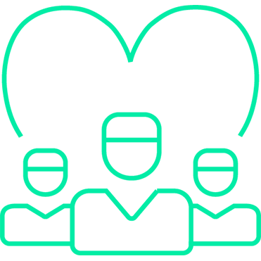 Icon Menschen mit einem Herz