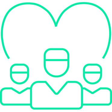 Icon Menschen mit einem Herz