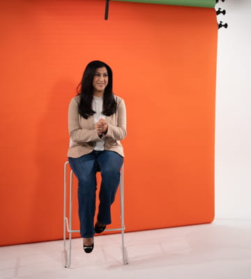 Bild Mitarbeiterstory Dunja al Haroun Videodreh