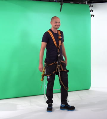 Bild Mitarbeiter Rico Markus beim Videodreh