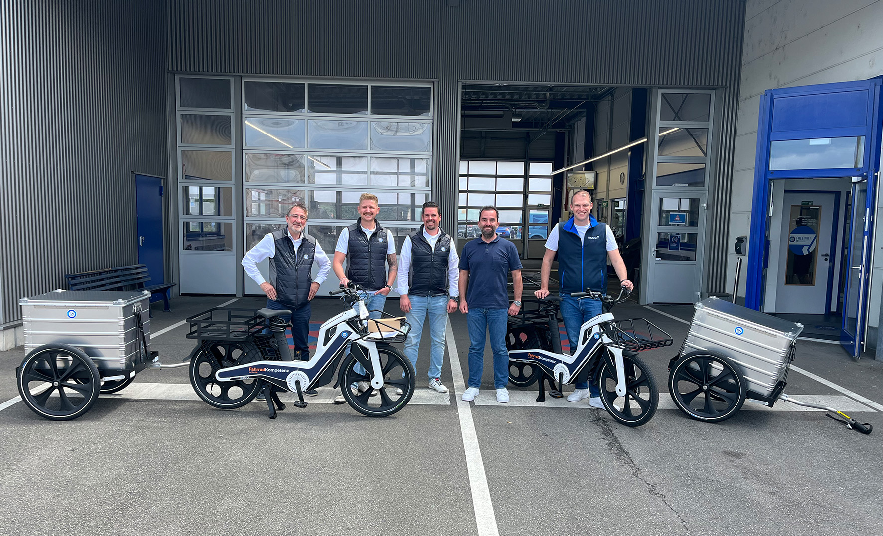 E-Bikes fuer TUEV SUED-Pruefer