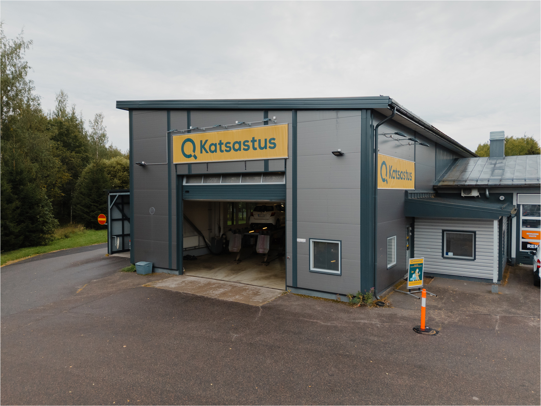 Die Prüfstelle von Q-Katsastus in Lahti.