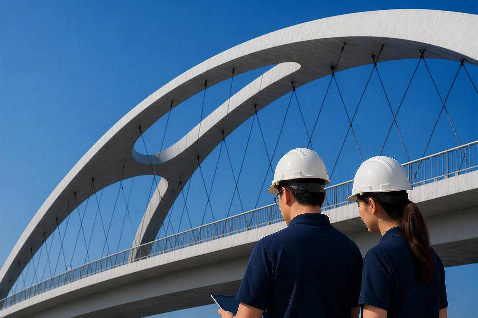 TÜV SÜD-Mitarbeitende überwachen Bahninfrastrukturen