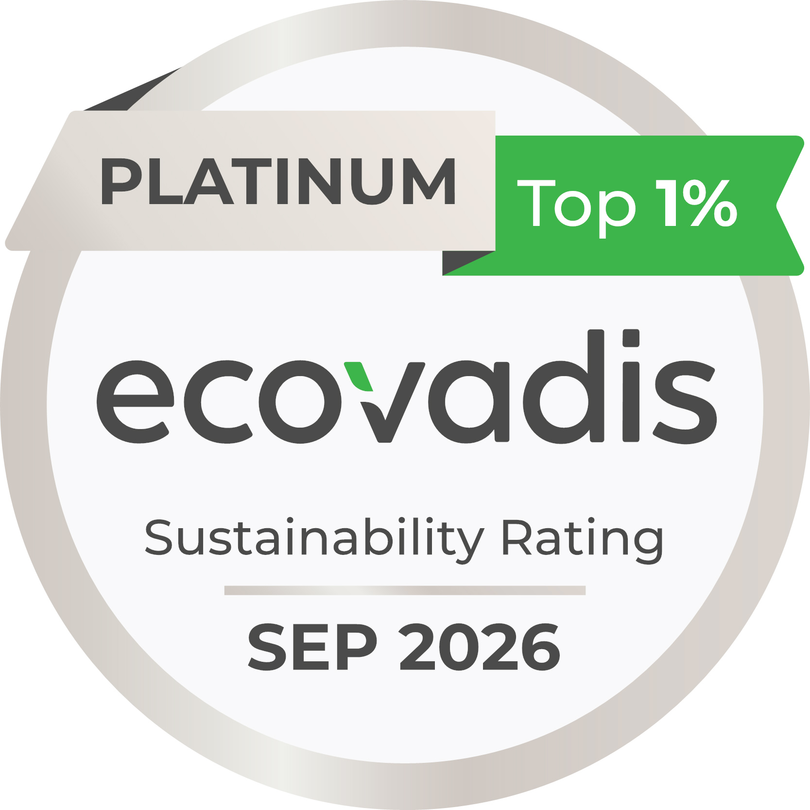 Platin-Medaille EcoVadis