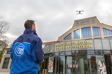 Prüfung Blitzschutzanlage mit Drohne