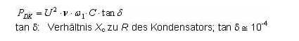 Dielektrische Verluste Oberschwingungen