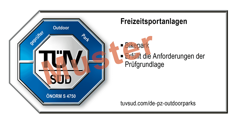 Freizeitsportanlagen Muster-Prüfzeichen
