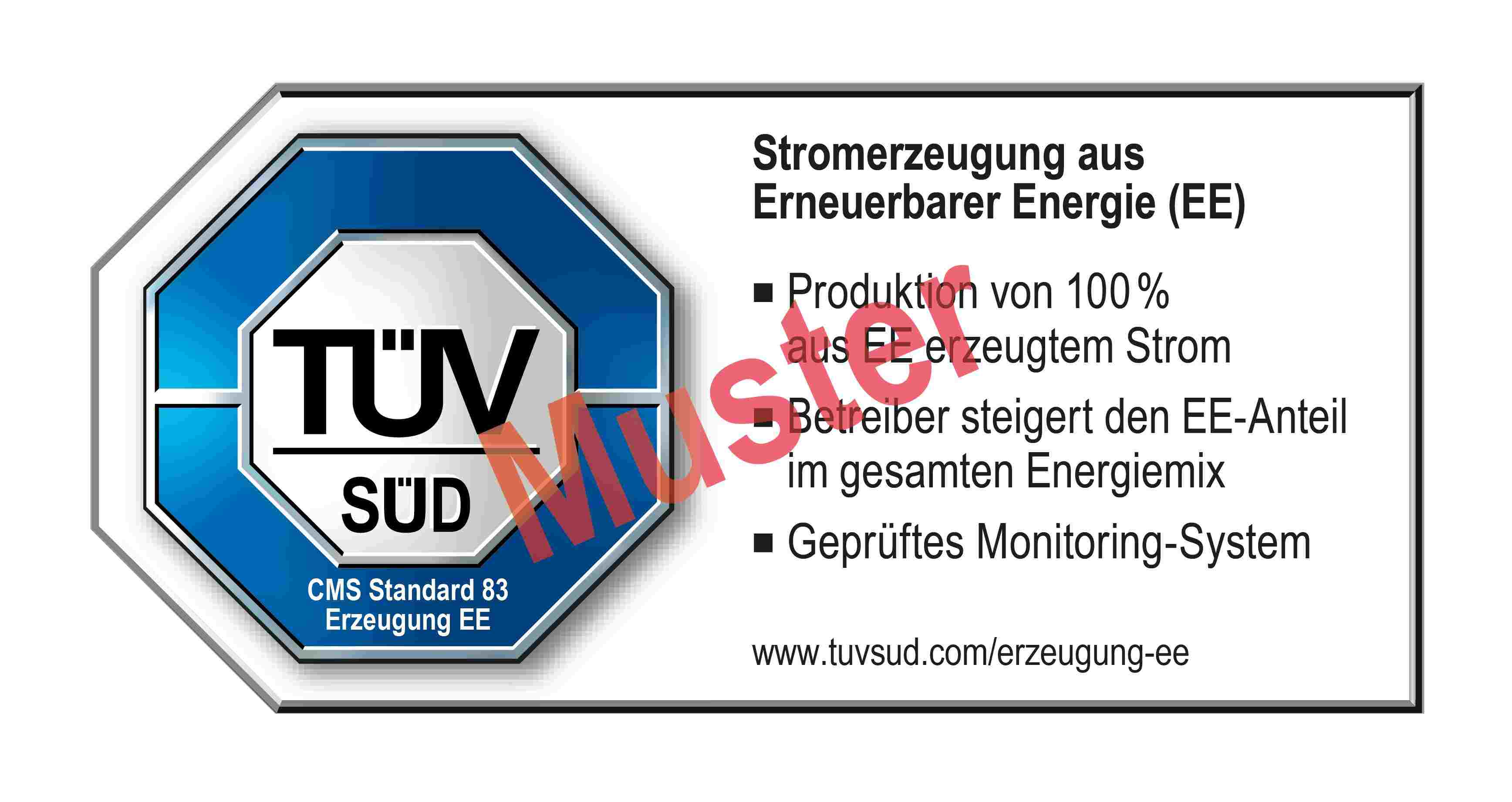 Prüfzeichen CMS 83
