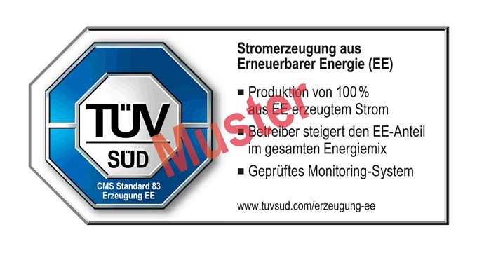 Prüfzeichen CMS 83