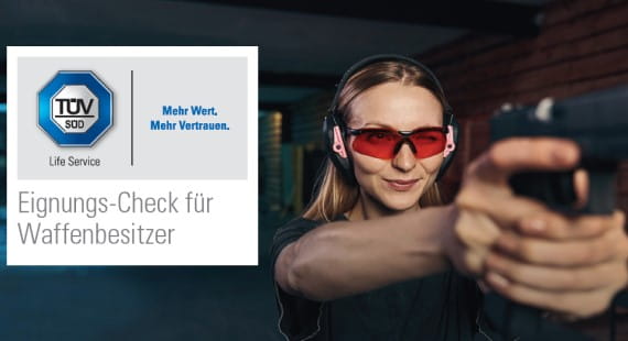 Teaserbild Produktinformation Eignungscheck Waffenbesitzer