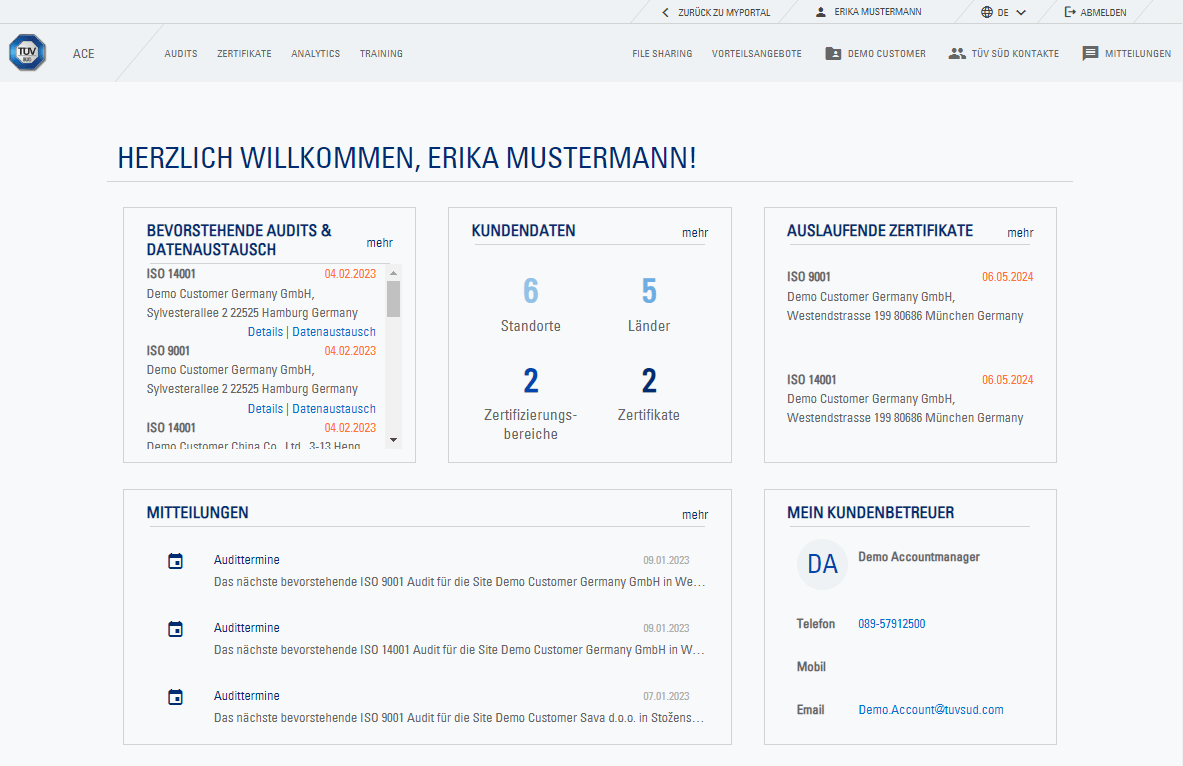 Kundenbefragung TÜV SÜD Management Service