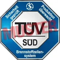 Prüfzeichen für Brennstoffzellensysteme