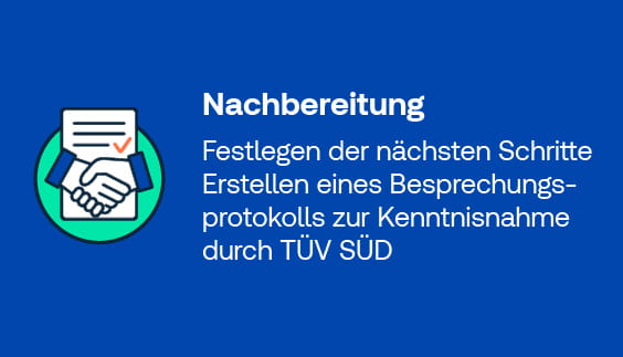 Symbol Händedruck Nachbereitung