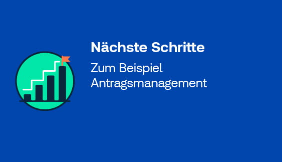 Symbol Treppe für Nächste Schritte