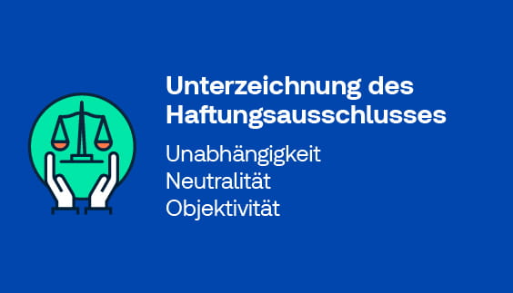 Symbol für Justiz Haftungsausschluss