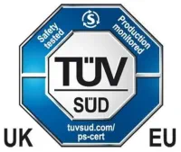 Freiwilliges TÜV SÜD Prüfzeichen für EU und UK