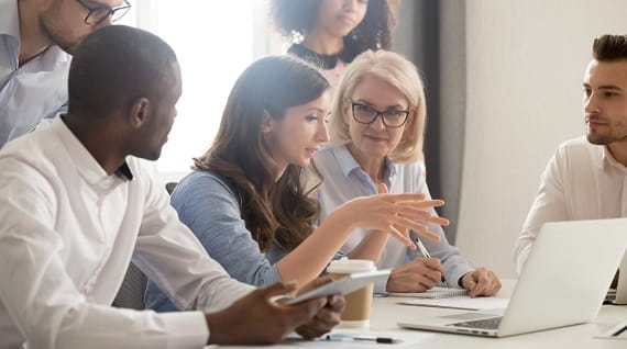 assessment people talking office situation