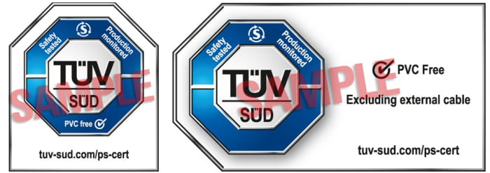 CERTIFICATION MARK PVC FREE