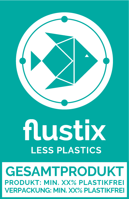 Flustix Gesamtprodukt Verpackung Plastikfrei