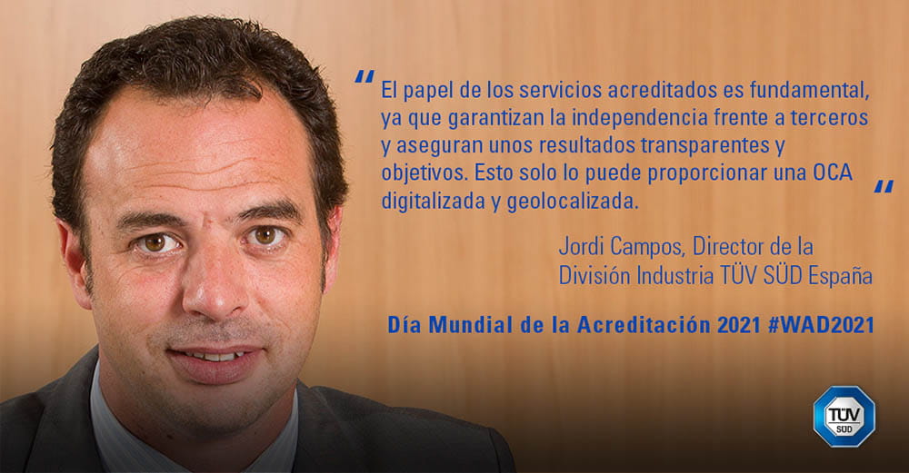 Jordi Campos, director TÜV SÜD Industry