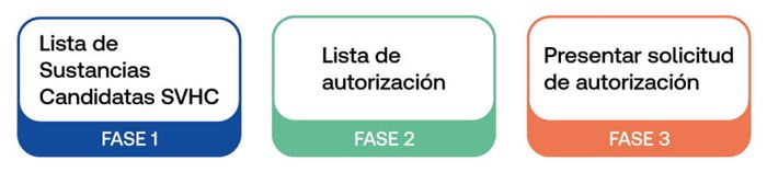 Fases proceso de autorizacion del reglamento REACH