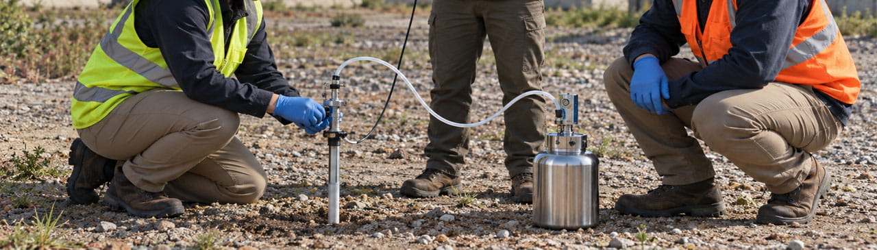 Por qué la seguridad es tan importante en el muestreo de gases del suelo y puntas de vapor