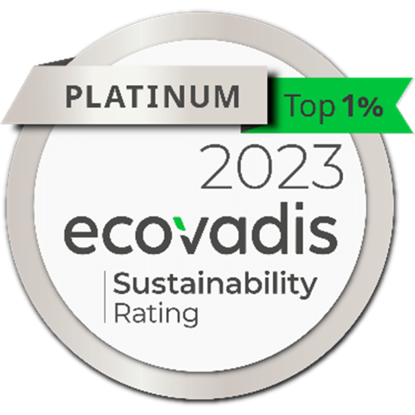 Ecovadis TÜV SÜD distinción Platino