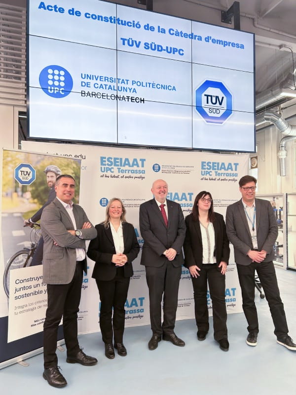 TÜV SÜD y UPC en su unión por una Cátedra de empresa en Sostenibilidad
