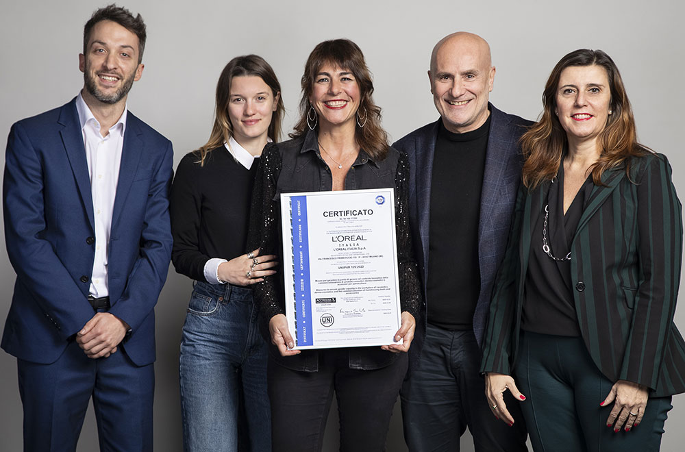 certificazione parità genere tuv italia l'oreal