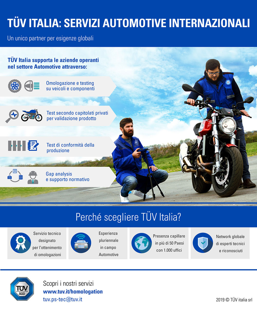 TUV Italia omologazione veicoli infografica ITA