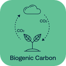 Icona carbonio biogenico