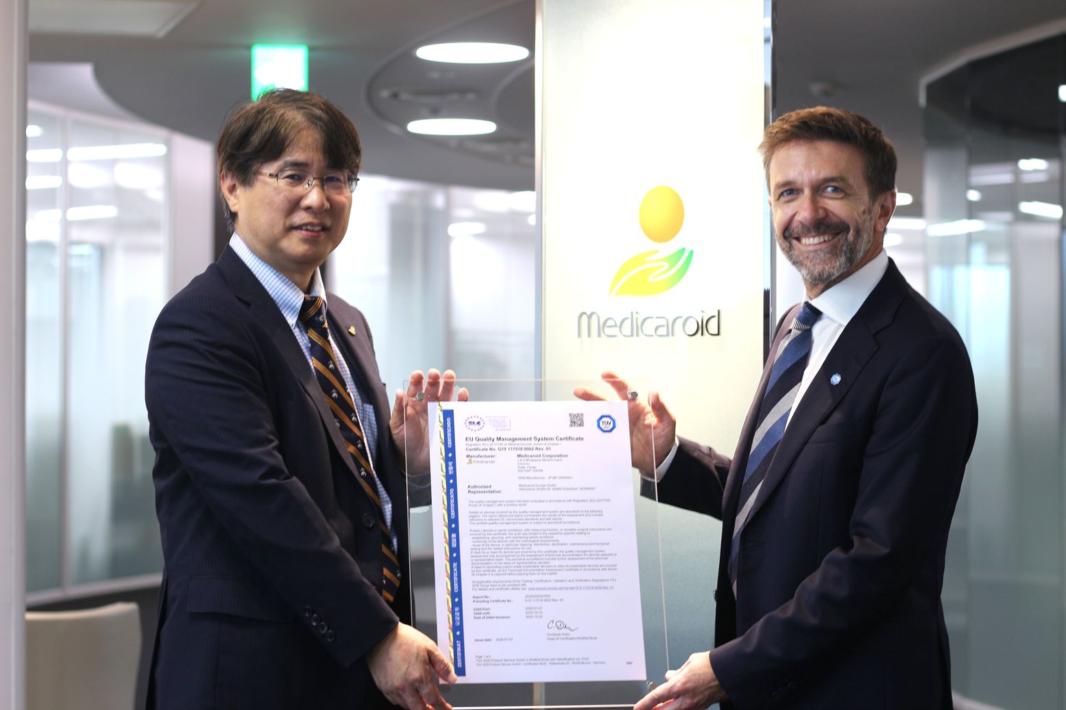 MedicaroidにMDR認証書発行