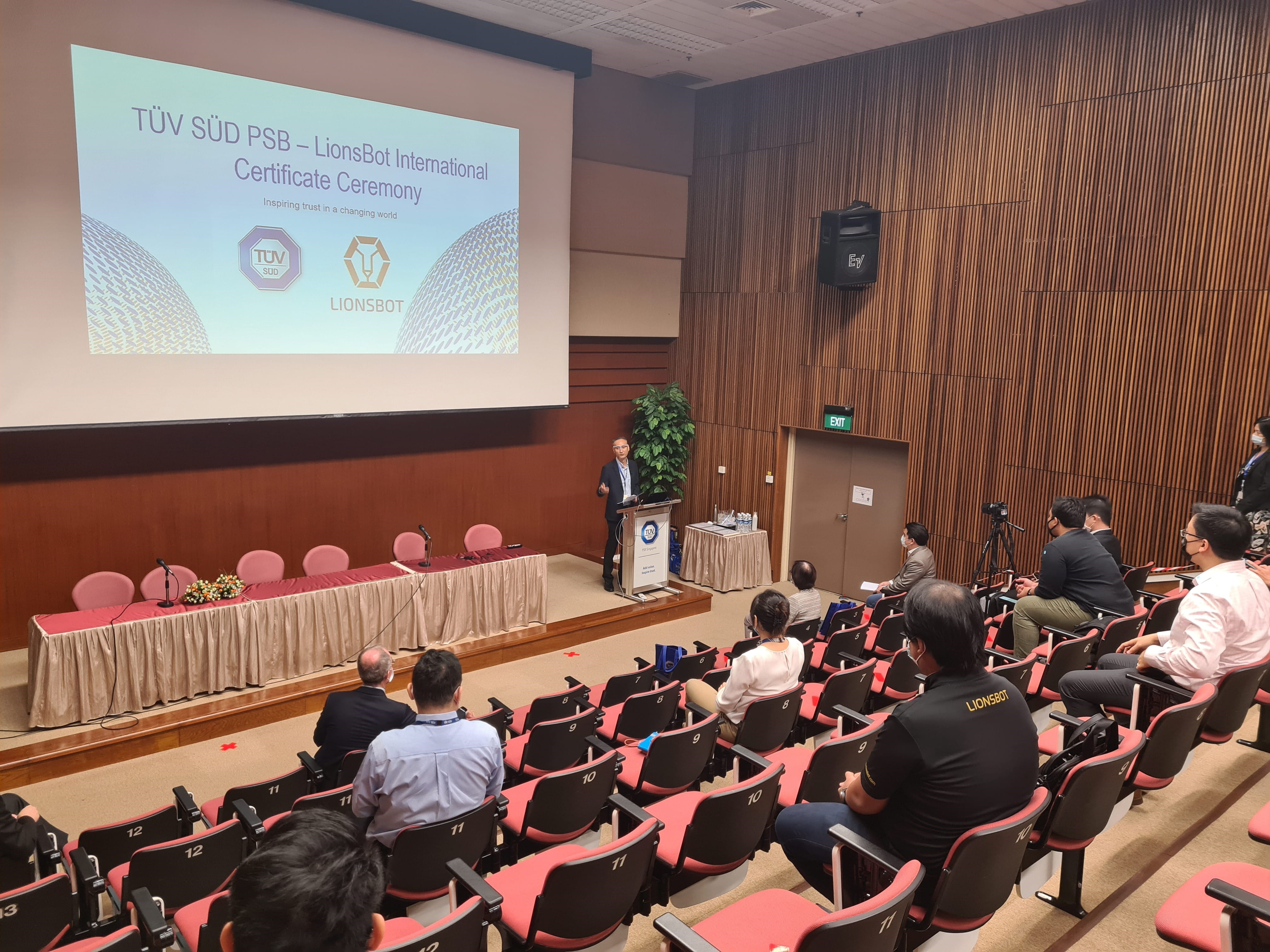 LionsBot cert ceremony - event photo