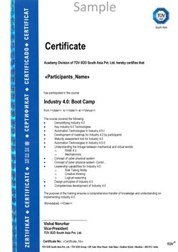 Industry 4.0 Boot Camp