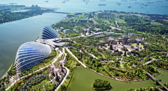 Sustainable Singapore skyline