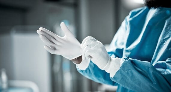 rubber gloves