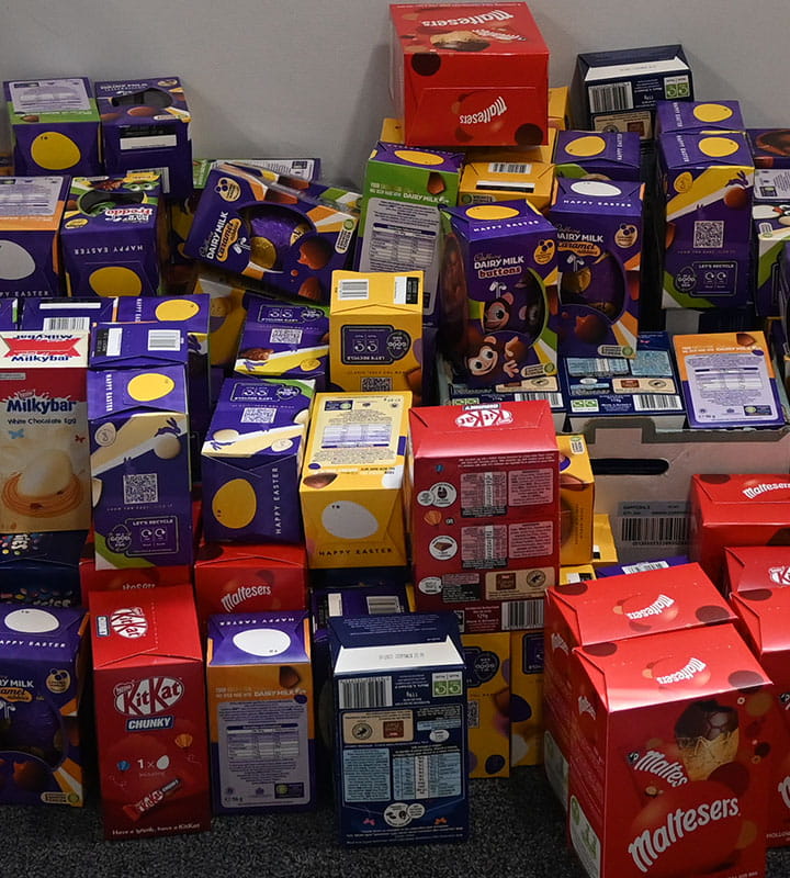 Easter eggs for Fareham food bank