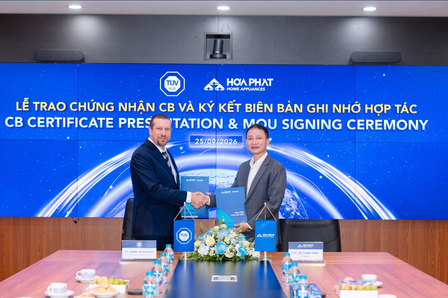 TUV SUD ký kết biên bản hợp tác với Hòa Phát