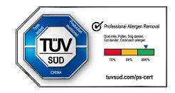 BISSELL必胜无线除螨仪获TÜV南德首张除过敏原中国认证标志(TÜV SÜD China Mark)