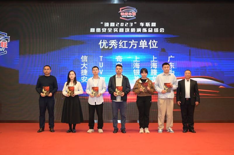 TÜV南德刘洋(左二)代表团队领奖